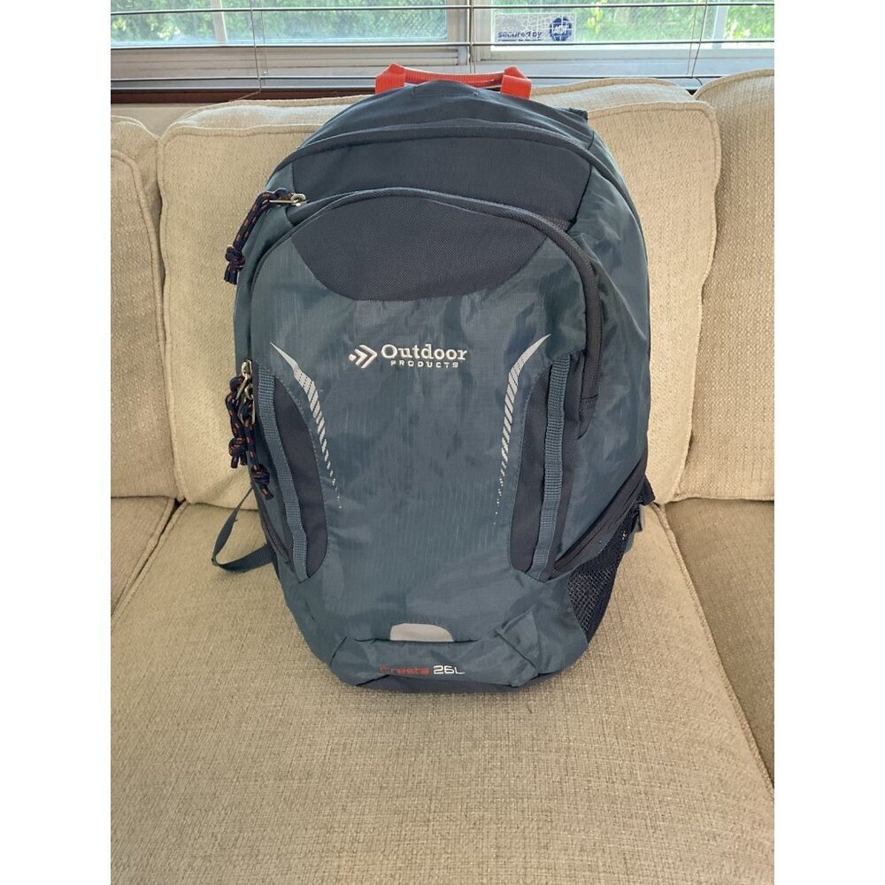 Outdoor‎ Products 26L Backpack Hiking Day Pack Travel Carry On Bag Navy Padded